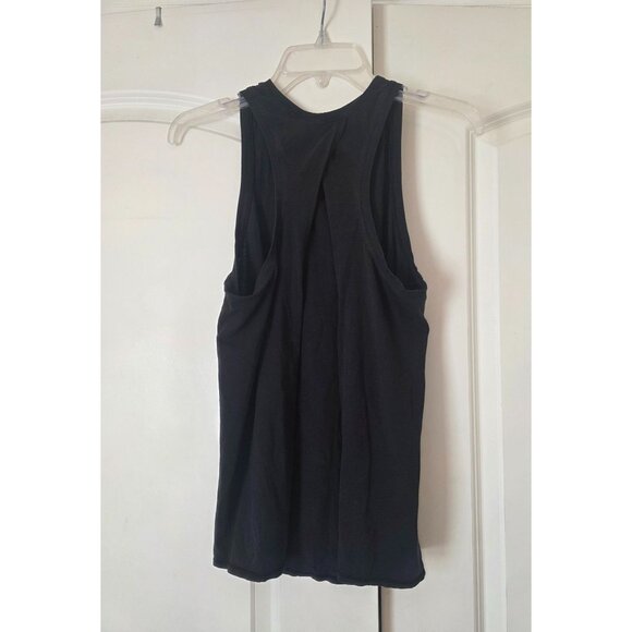 Lululemon Black Open Back Tie Back Lightweight Tank Top M 6 8 - NO SIZE TAG - Picture 2 of 11